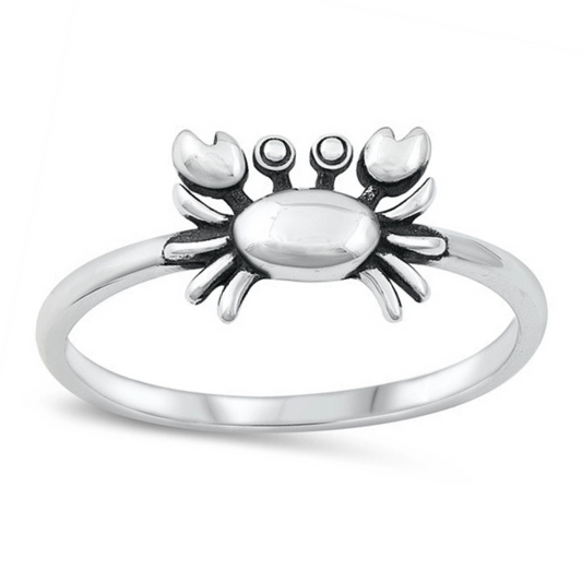Crab Ring on a white background.