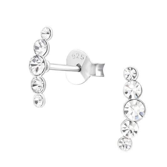 Crystal Climber Earrings on a white background.