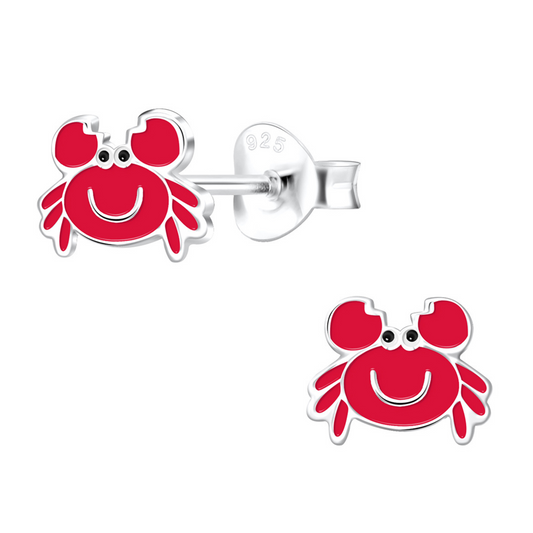 E-224 Red Crab Earrings