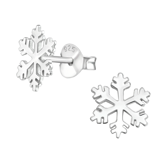 E-233 Small Snowflake Earrings