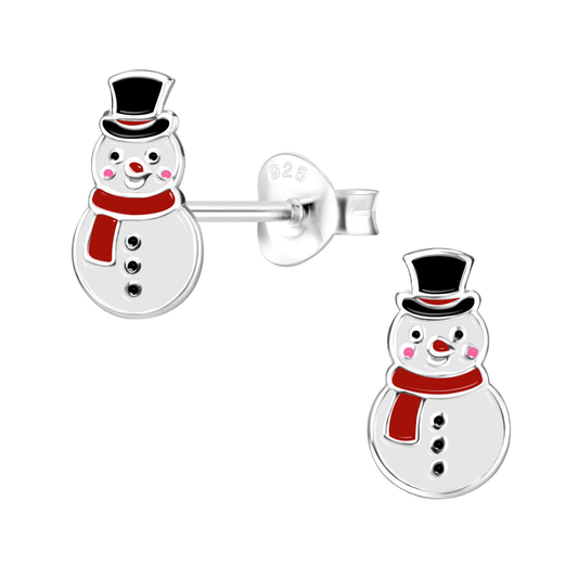 E-242 Snowman Earrings