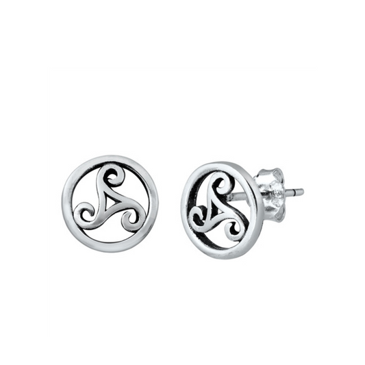 E-40 Triskelion Earrings