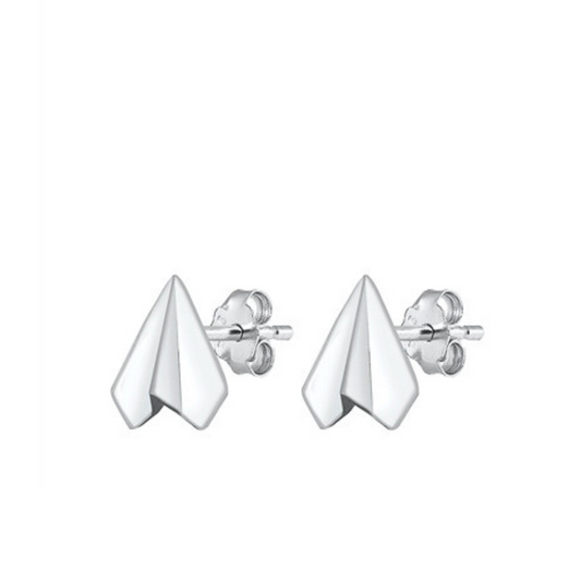 E-65 Paper Airplane Earrings