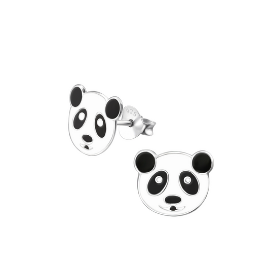 E-85 Black and White Panda Earrings