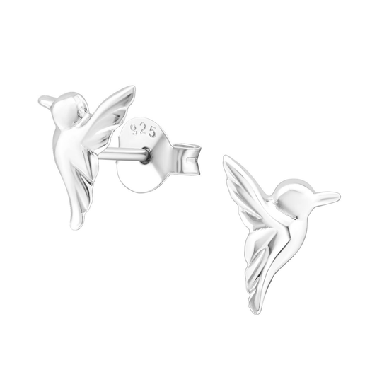 Hummingbird Earrings on a white background.