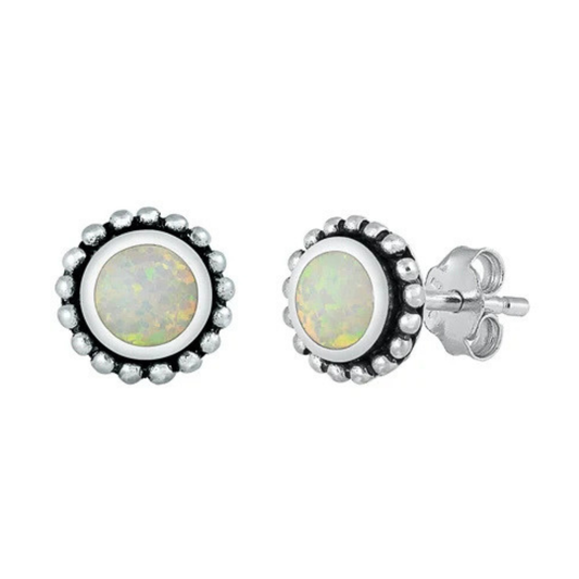 E-243 Opal Bali Earrings