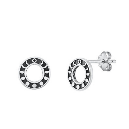 E-21 Moon Phase Earrings
