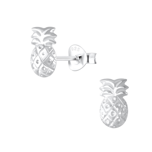 Pineapple Earrings on a white background.
